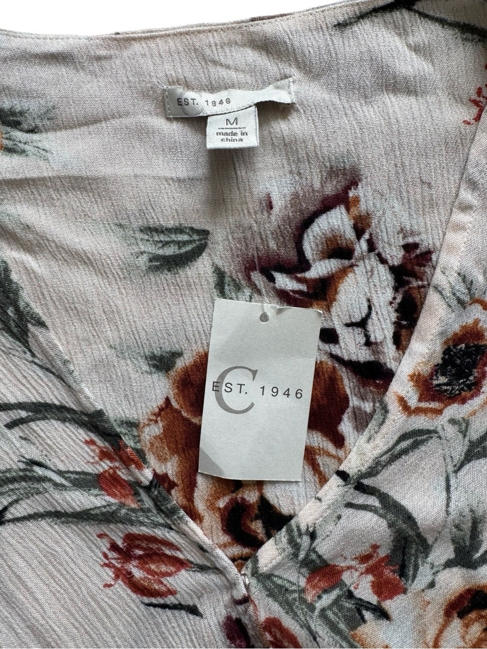 NWT C’Est 1946 Boho Floral Maxi Dress M - Picture 8 of 10